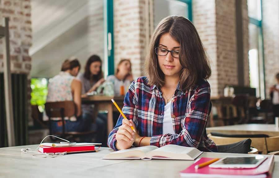 student preparing for pgcet exam