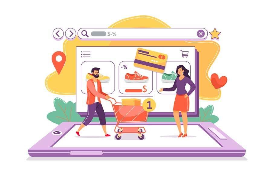 ecommerce shopping website layout